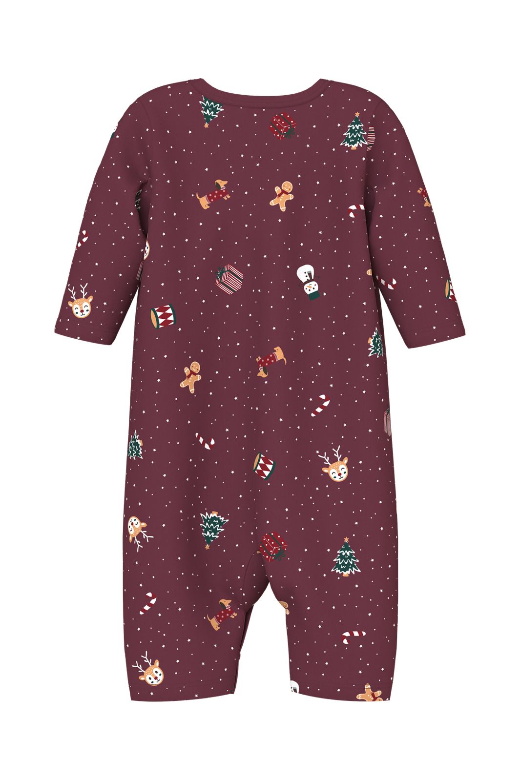 Name It - Nbnvismas Ls Nightsuit - 5124775 Burgundy Christmas