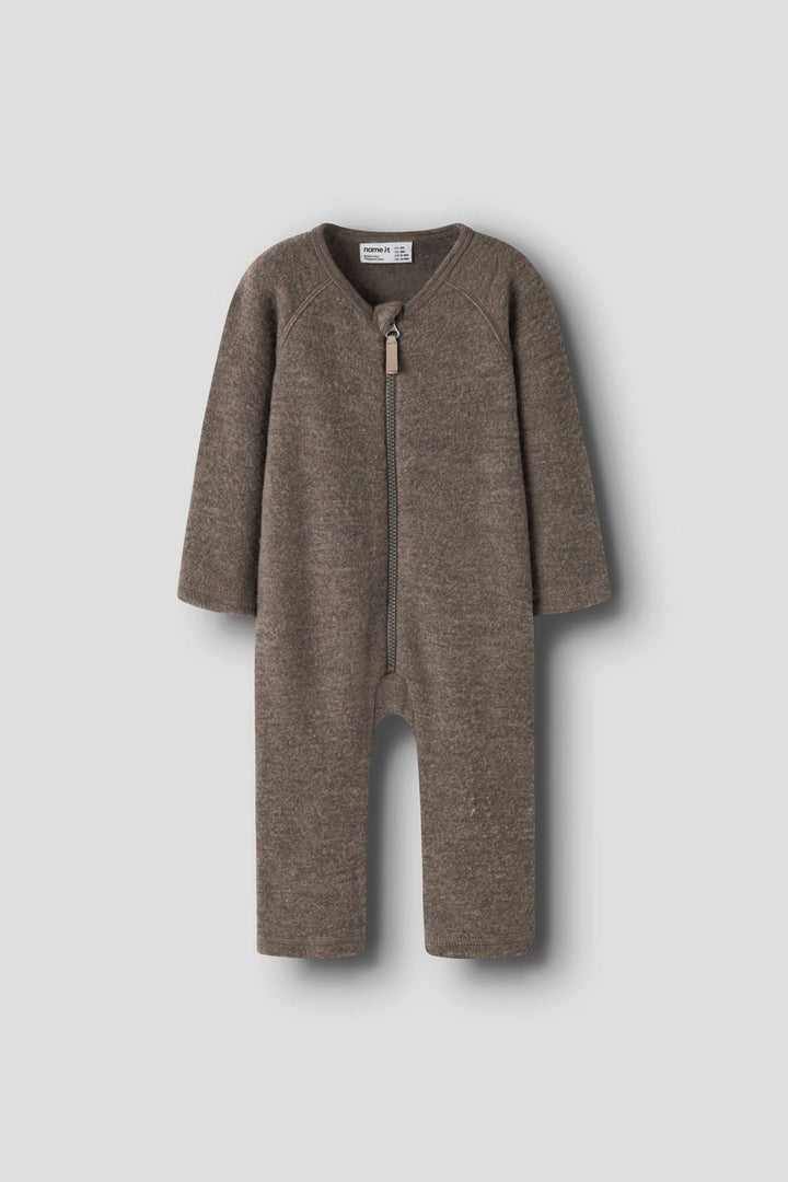 Name It - Nbnwmino Wool Ls Suit - 5079535 Morel