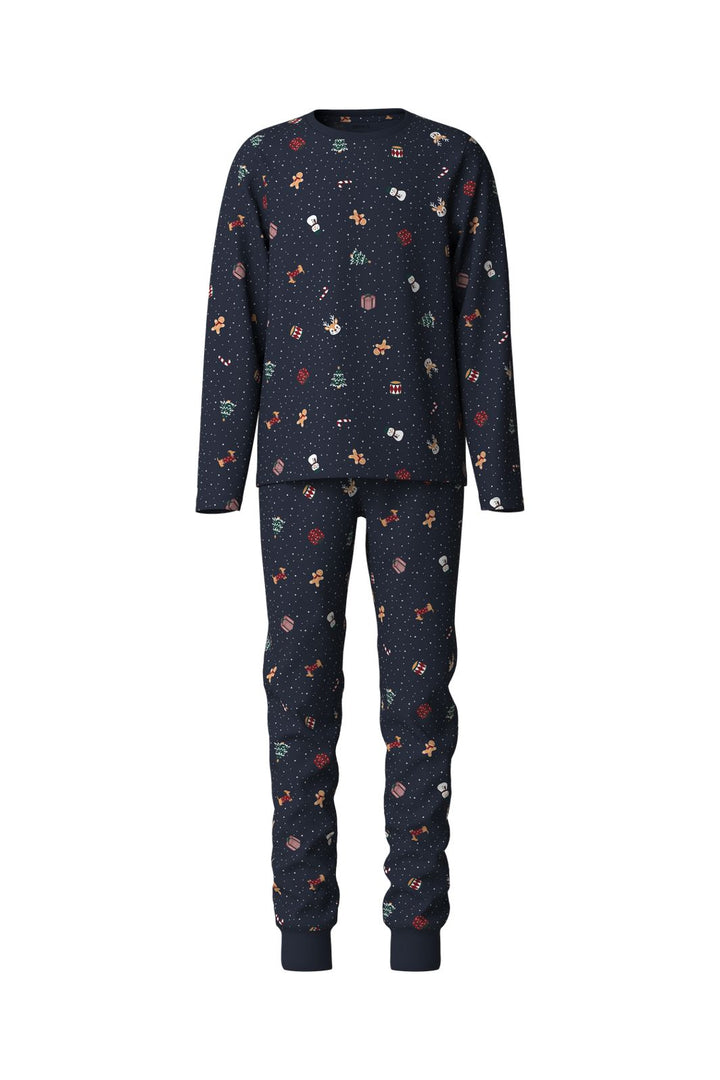 Name It - Nknvismas Ls Nightset - 5124789 Navy Blazer Christmas