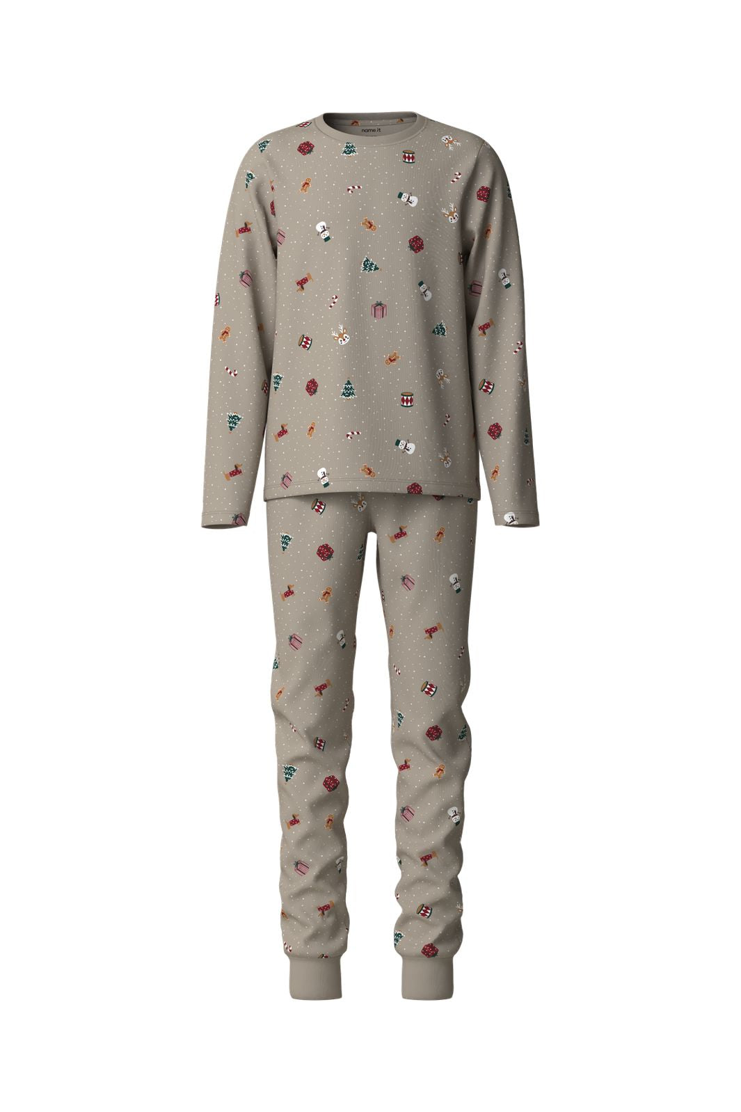 Name It - Nknvismas Ls Nightset - 5160640 Pure Cashmere Christmas