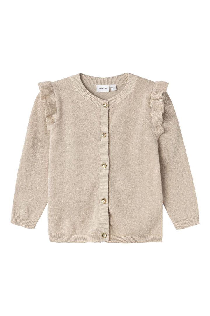 Name It - Nmfabinne Ls Knit Card - 4561320 Peyote Tone In Tone Lurex