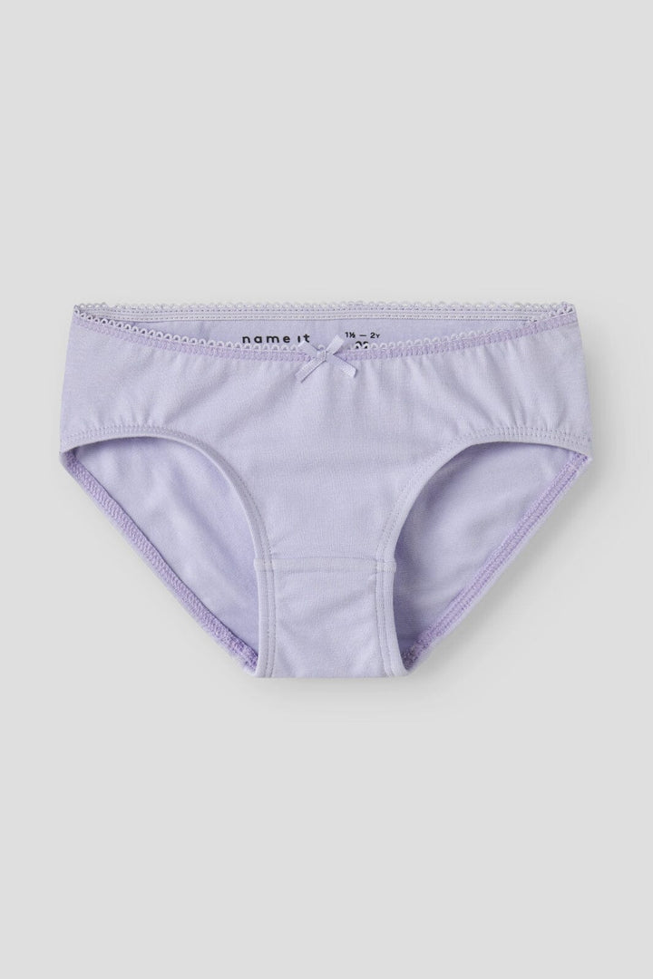 Name It - Nmfbriefs Ballarina - 4871353 Pearl W/ Peony + Purple Heather Underbukser 