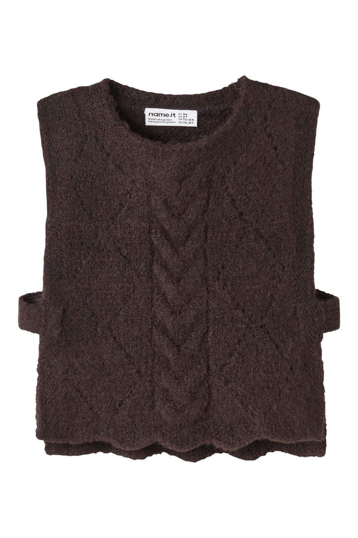 Name It - Nmflea Knit Vest - 5075166 Chocolate Plum
