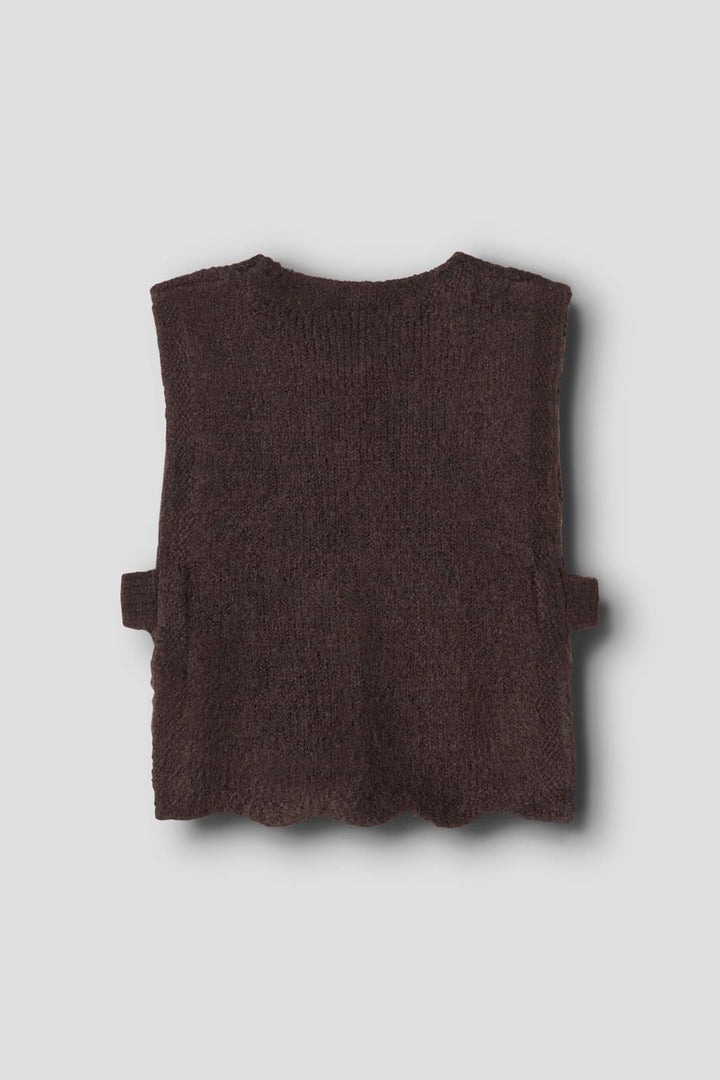 Name It - Nmflea Knit Vest - 5075166 Chocolate Plum