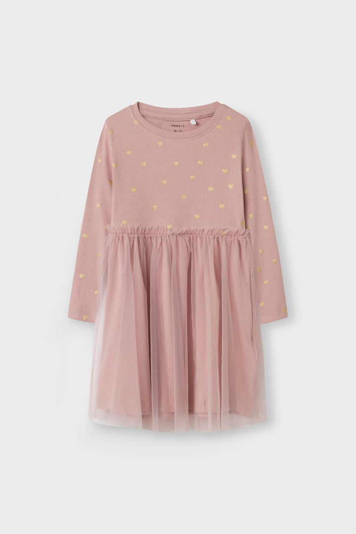 Name It - Nmfnadja Ls Dress - 4636053 Deauville Mauve