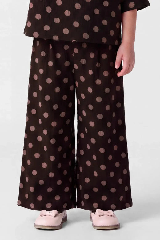Name It - Nmfnina Wide Pant - 5075398 Chocolate Plum Bukser 