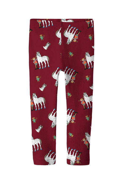 Name It - Nmfokka Pippi Slim Legging Sky - 5201354 Red Dahlia