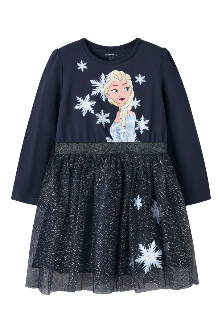 Name It - Nmfosimi Frozen Ls Tulle Dress Lnoos Wdi - 4880300 Navy Blazer