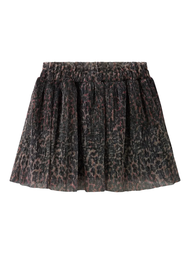 Name It - Nmfrisaring Skirt - 4874681 Seal Brown Leo Nederdele 