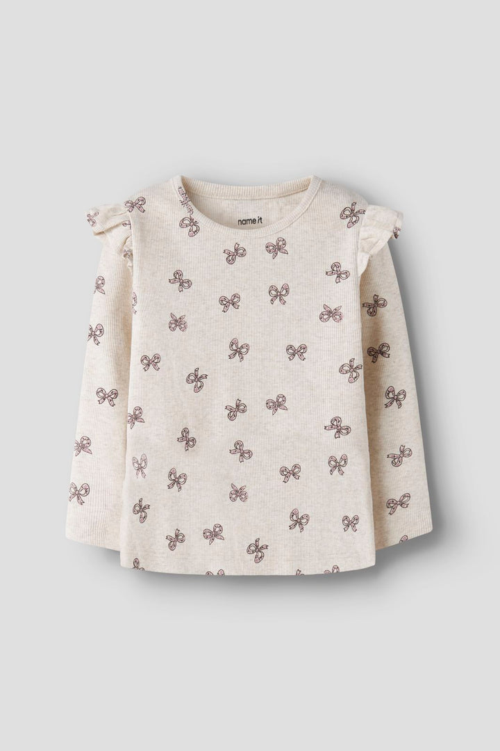 Name It - Nmfrulies Ls Top - 5115324 Peyote Melange