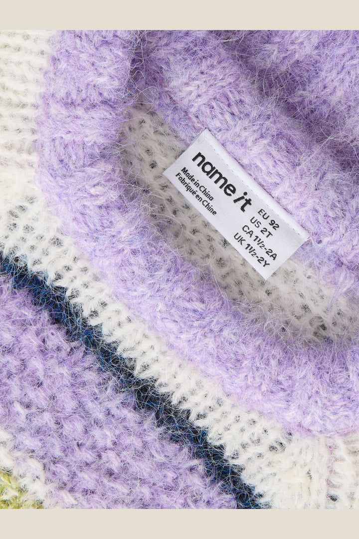 Name It - Nmfsemmi Ls Knit - 5132196 Lavender Gray