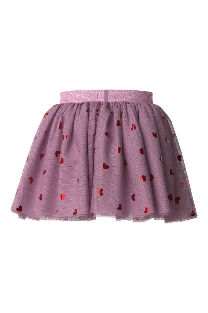 Name It - Nmfvabos Skirt - 5183791 Full Blooming Pink Small Heart