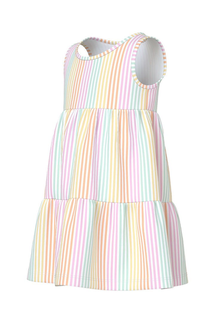 Name It - Nmfvigga Spencer Dress - 5058202 Bright White Cool Stripe