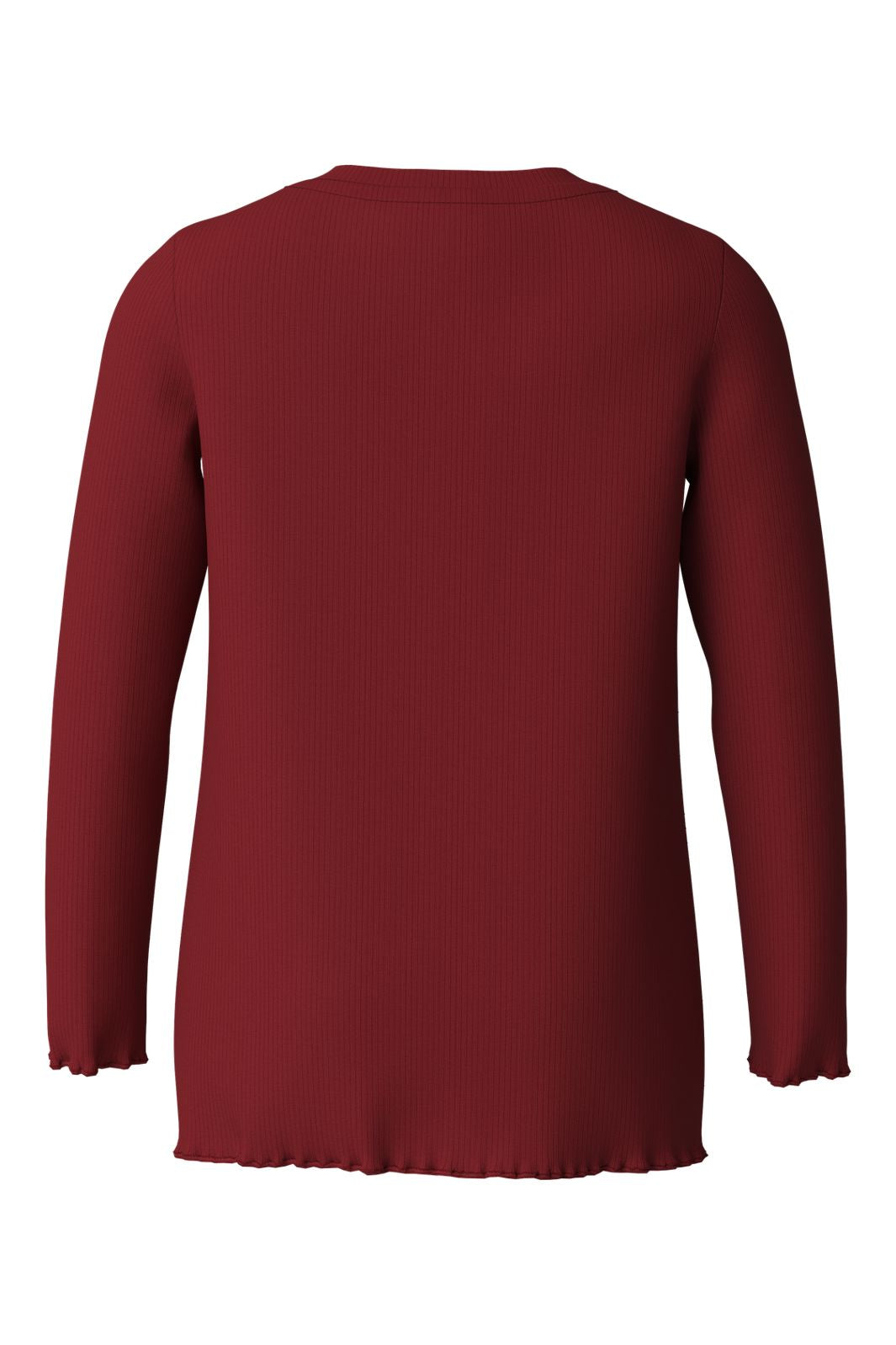 Name It - Nmfvivemmas Ls Slim Top - 5129010 Red Dahlia Reindeer