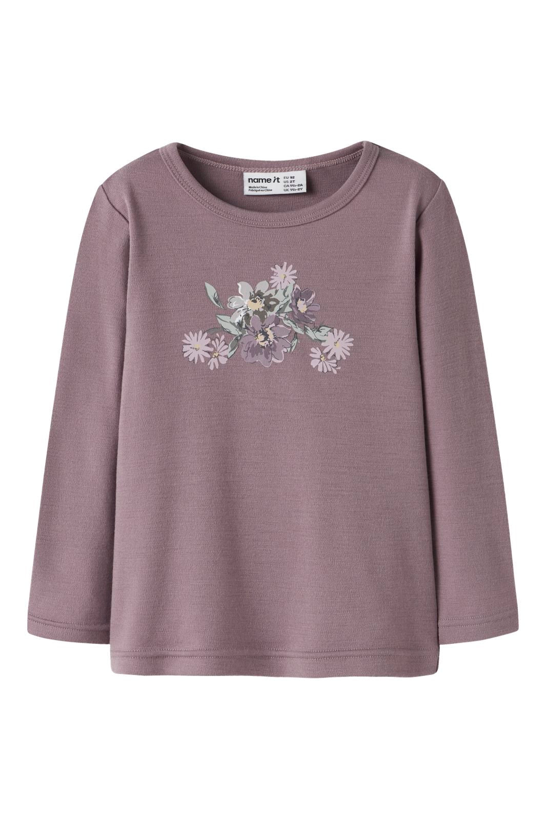 Name It - Nmfwillitus Wool Ls Top - 5079560 Toadstool Flower Bouquet