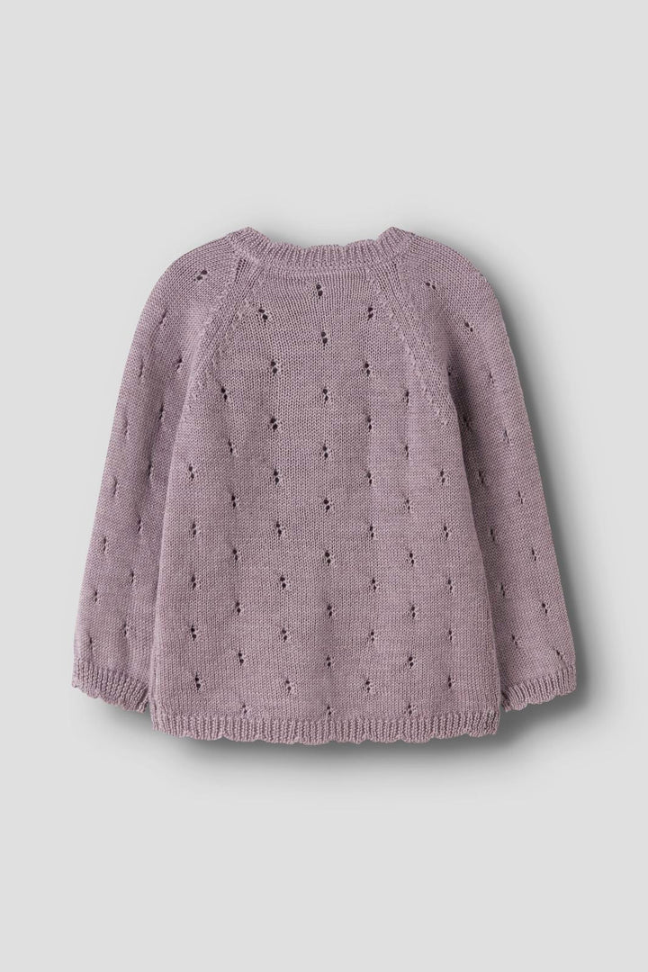 Name It - Nmfwrilla Wool Ls Knit Card - 4969341 Toadstool