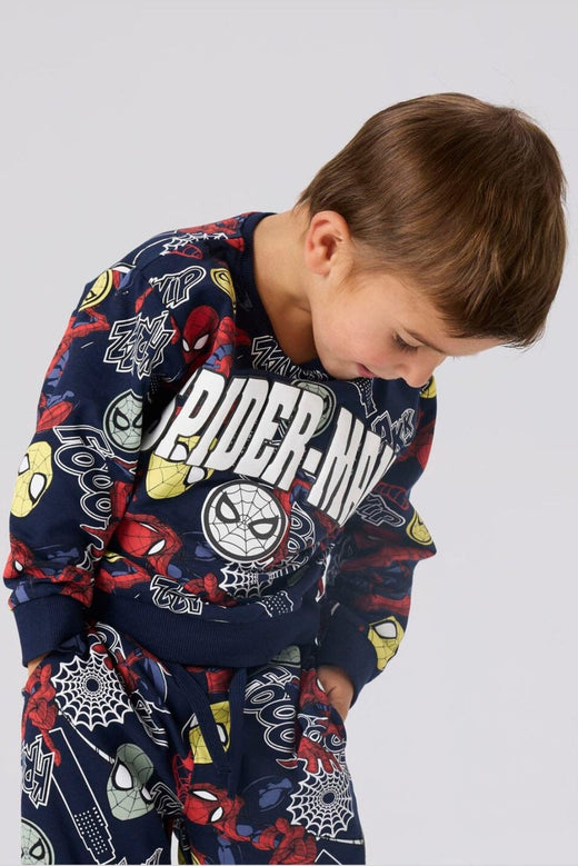 Name It - Nmmjacco Spider Nreg Sweat Mar - 5043458 Navy Blazer