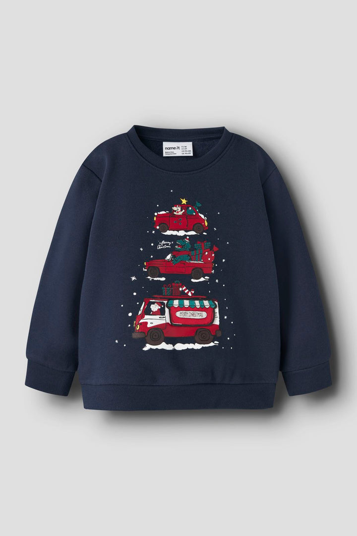 Name It - Nmmrane Ls Nreg Sweat - 5071764 Navy Blazer