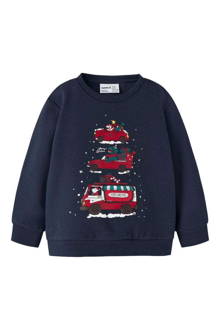Name It - Nmmrane Ls Nreg Sweat - 5071764 Navy Blazer
