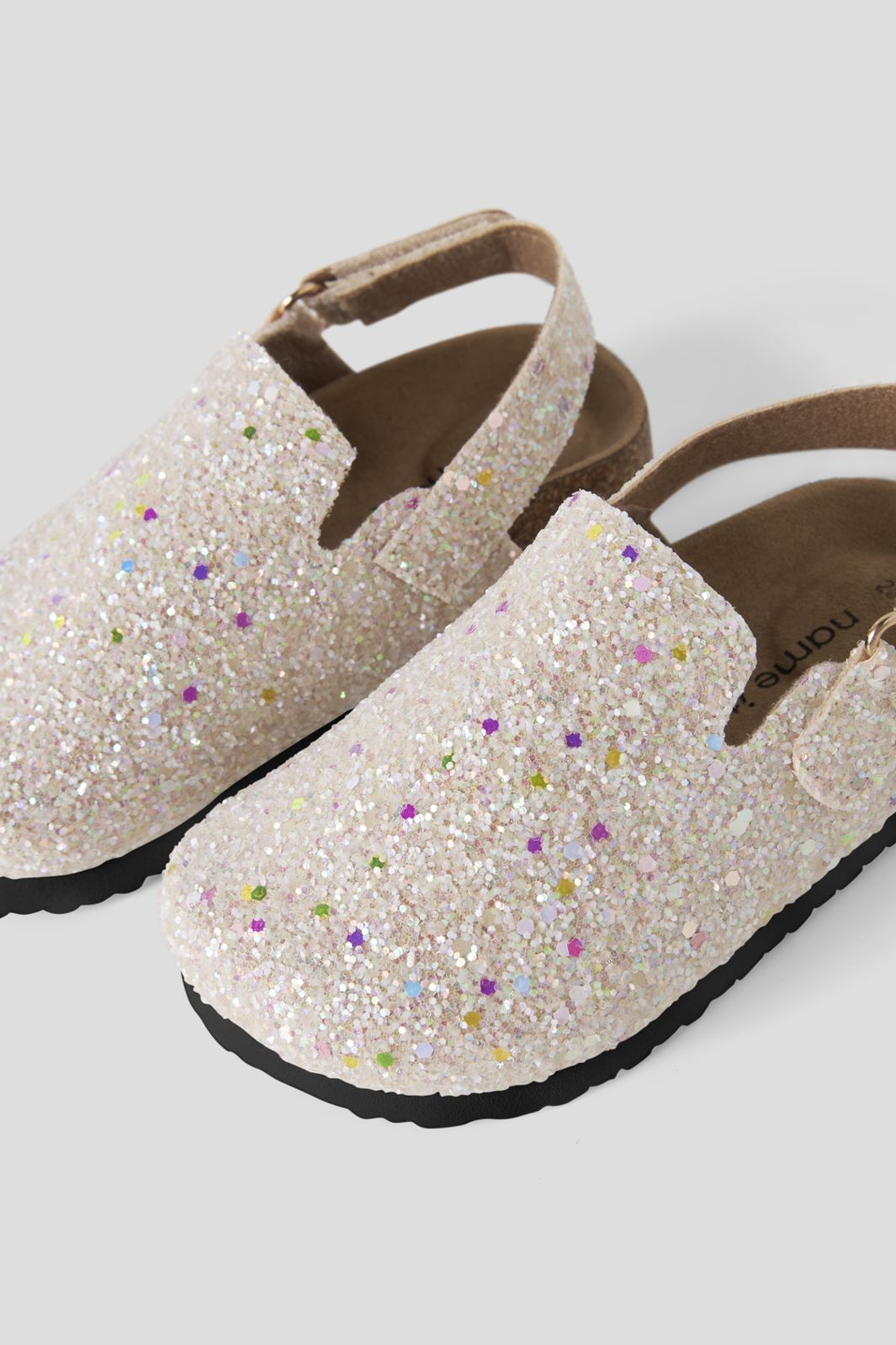 Name It - Nmnavery Mules - 5014520 Peach Whip Glitter