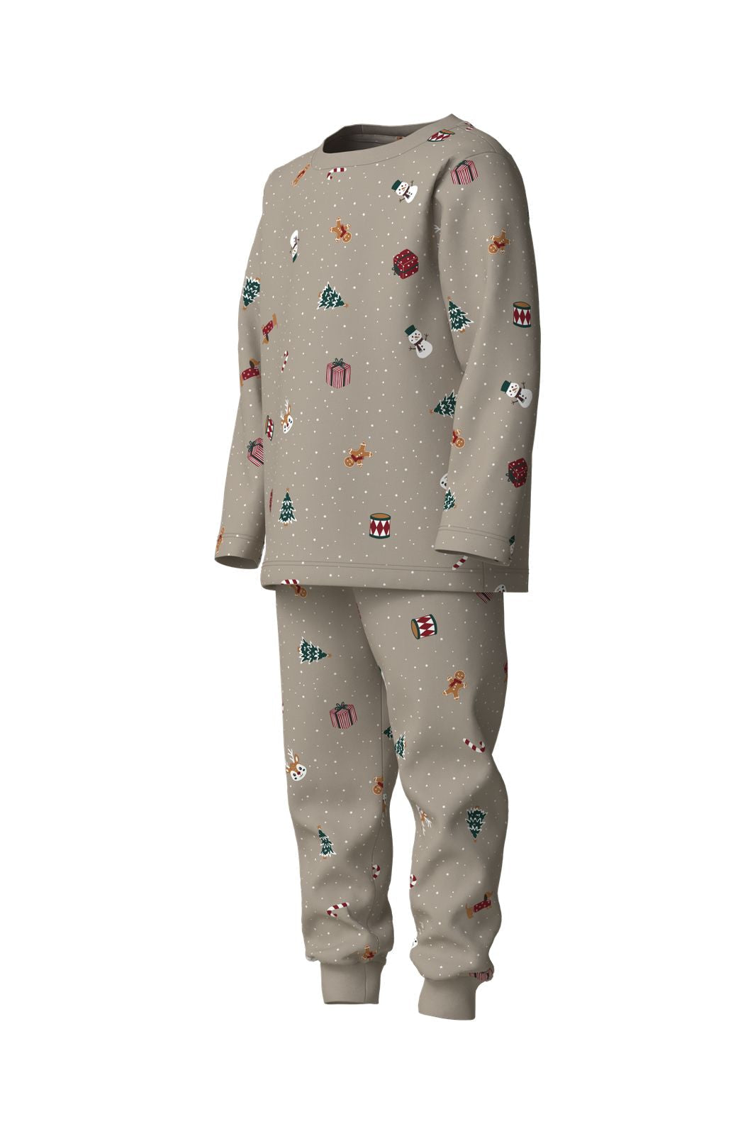 Name It - Nmnvismas Ls Nightset - 5160775 Pure Cashmere Christmas
