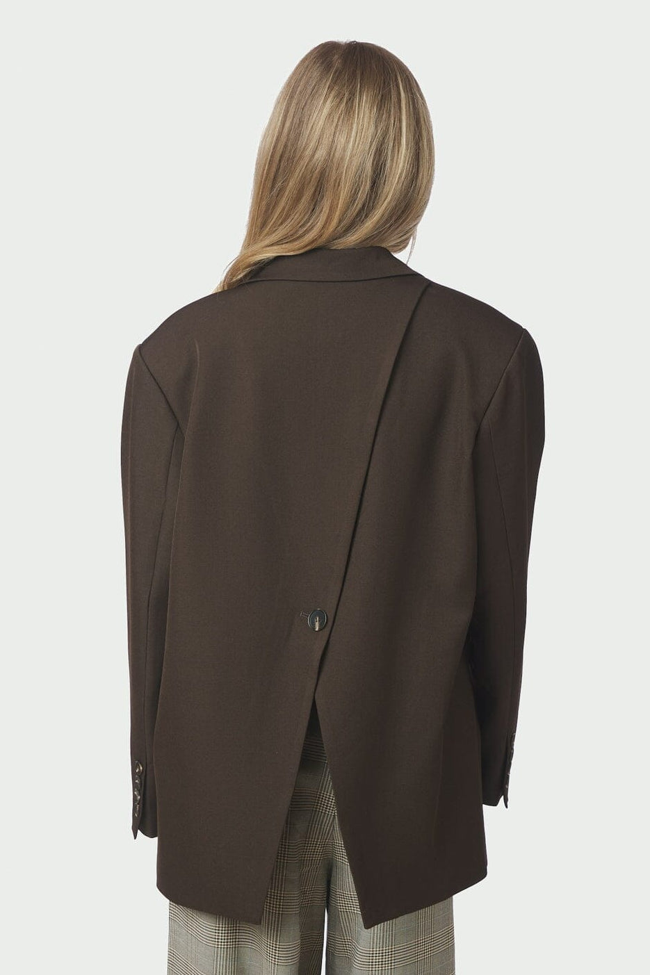 Neo Noir - Aarielle Structure Blazer 168202 - 676 - Dark Brown