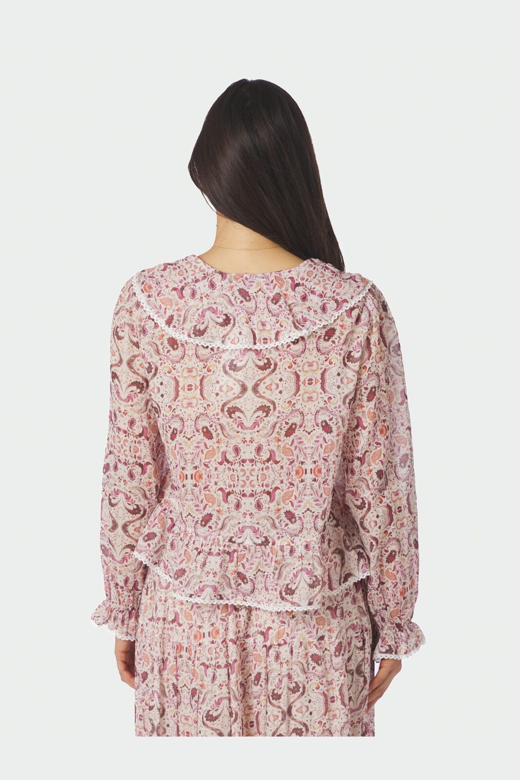 Neo Noir - Ajda Paisley Dance Blouse 167762 - 165 - Rose