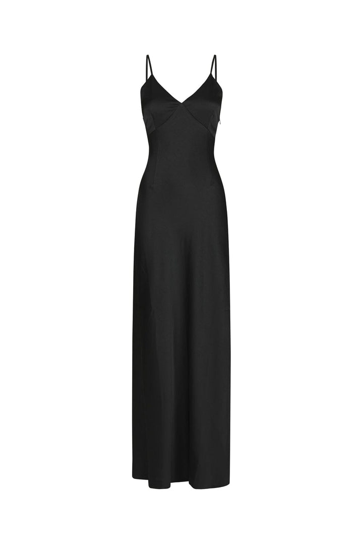 Neo Noir - Aliena Heavy Sateen Dress 170901 - 100 - Black