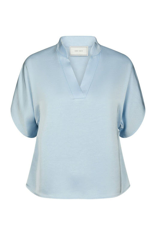Neo Noir - Anelle Heavy Sateen Blouse 168286 - 145 - Light Blue