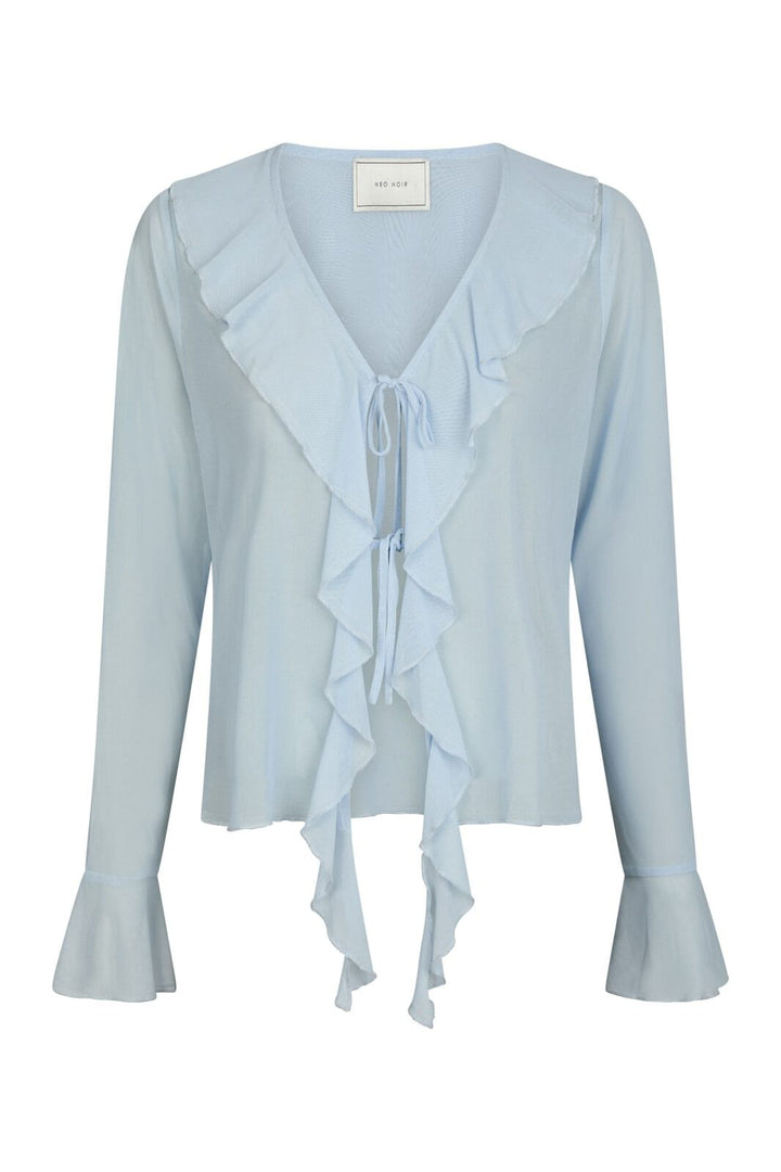 Neo Noir - Anika Mesh Blouse 165644 - 145 - Light Blue