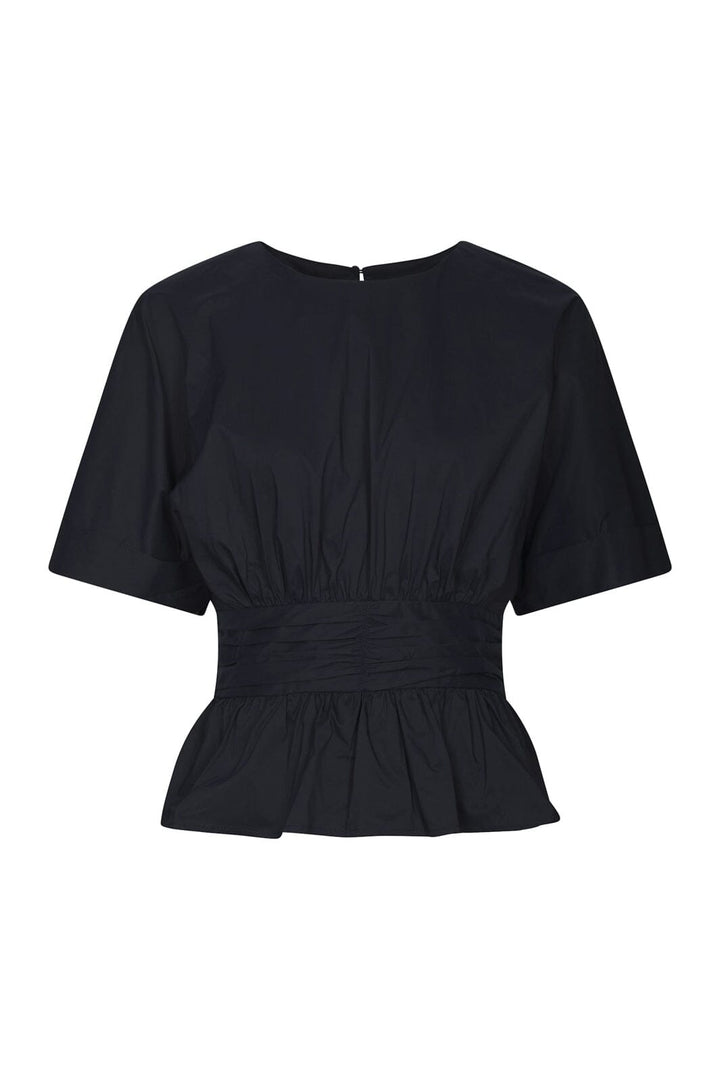 Neo Noir - Annegret Poplin Blouse 162365 - 141 - Navy