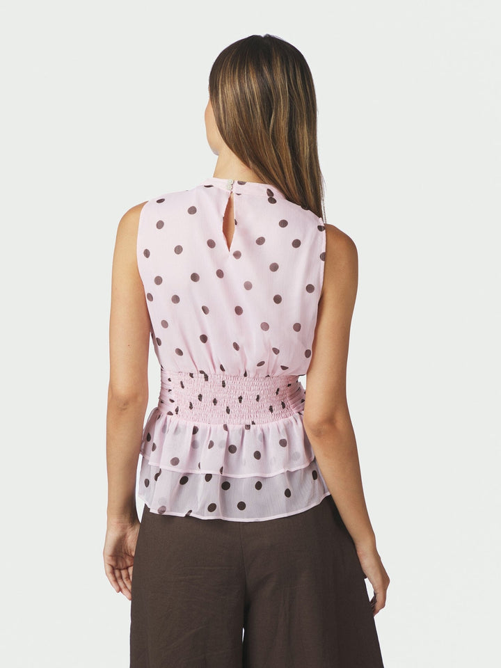 Neo Noir - Ansol Big Dot Top 170503 - 754 - Light Pink Toppe 