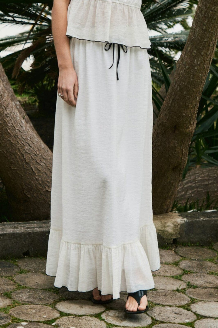 Neo Noir - Ariella Crepe Skirt 165814 - 122 - Creme