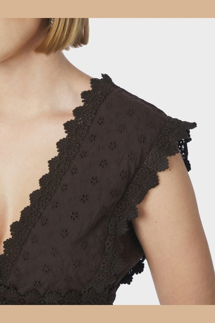 Neo Noir - Arista Lace Dress 169643 - 676 - Dark Brown