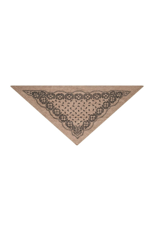 Neo Noir - Ariya Paisley Knit Scarf 171220 - 976 - Beige Melange