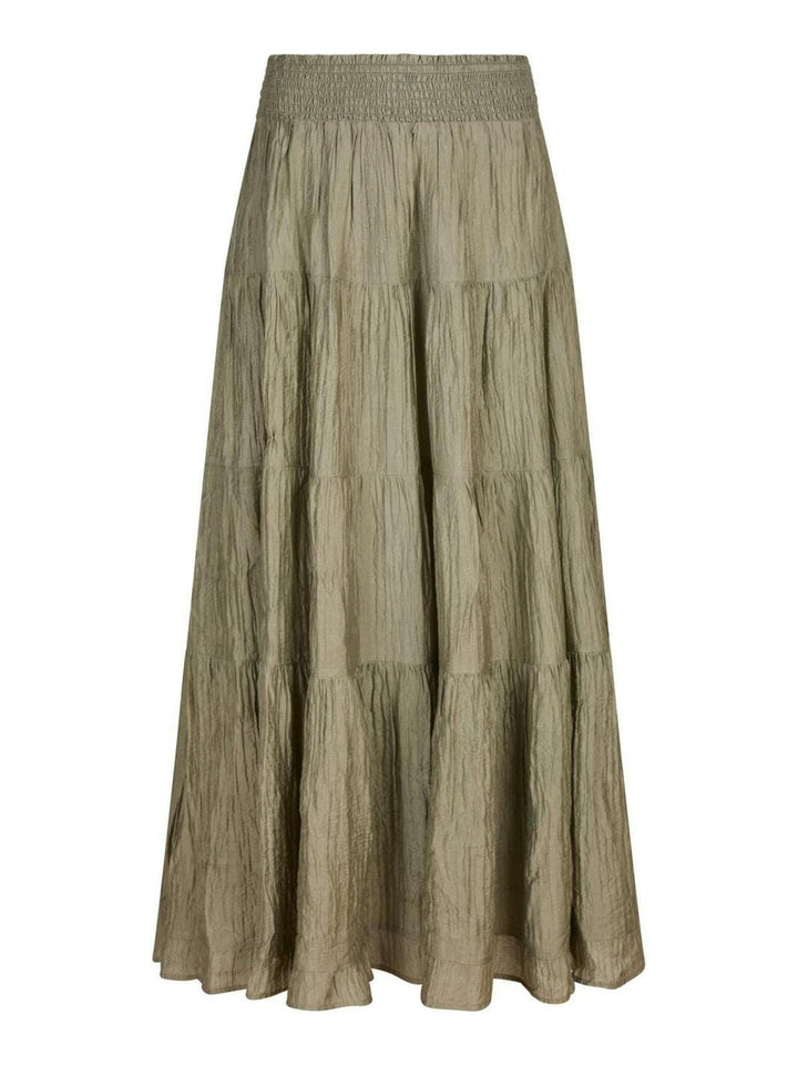 Neo Noir - Asta Crepe Skirt 164387 - Smoke Green Nederdele 