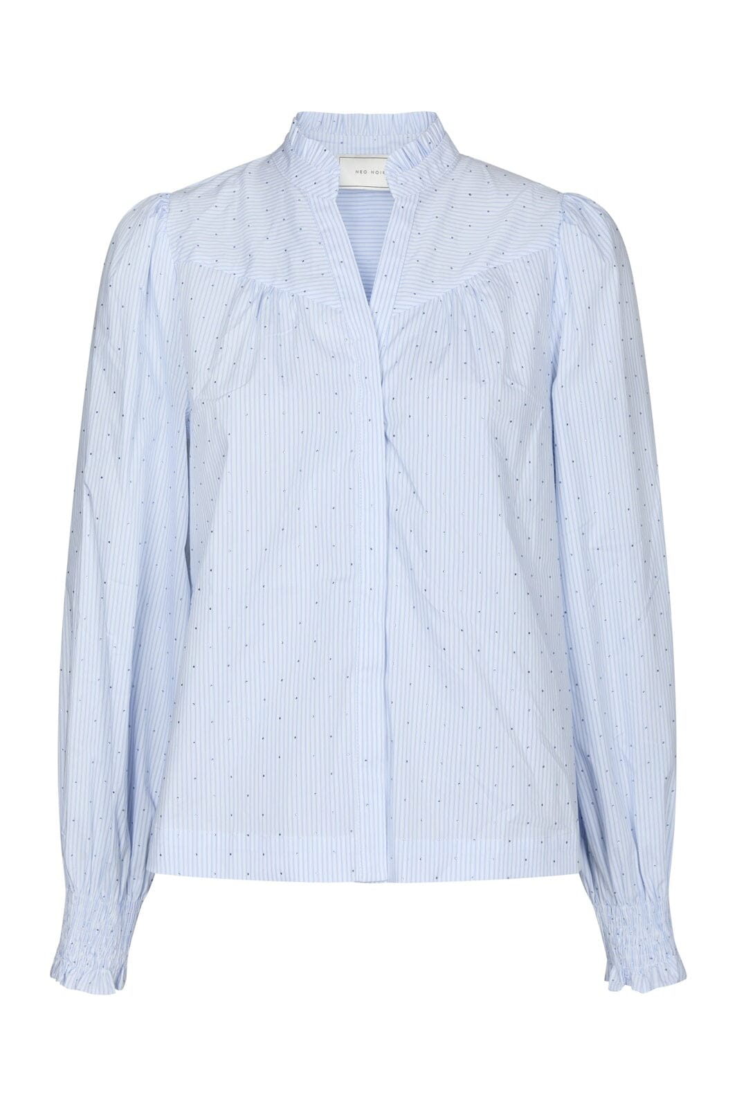 Neo Noir - Astrida Stripe Stone Blouse 167292 - 145 - Light Blue