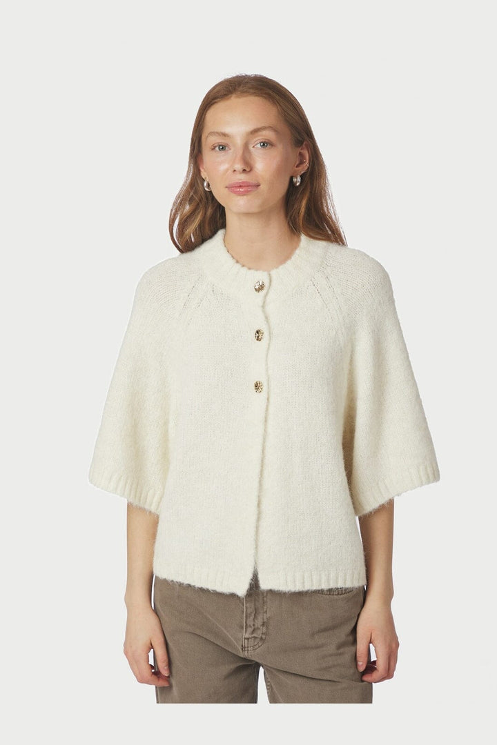 Neo Noir - Benuta Fluffy Knit Cardigan 165816 - 121 - Off White