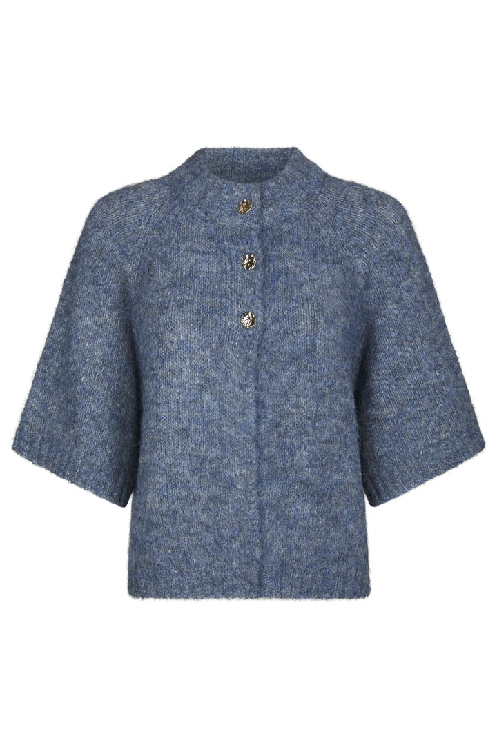 Neo Noir - Benuta Fluffy Knit Cardigan 165816 - 407 - Smoke Blue