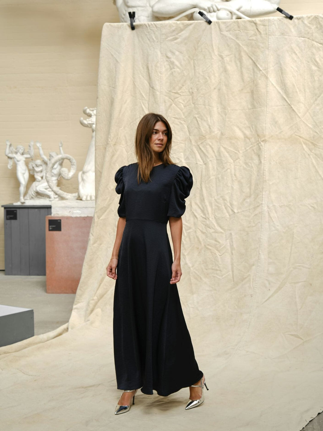 Neo Noir - Benuti Solid Dress 166584 - 141 - Navy Kjoler 