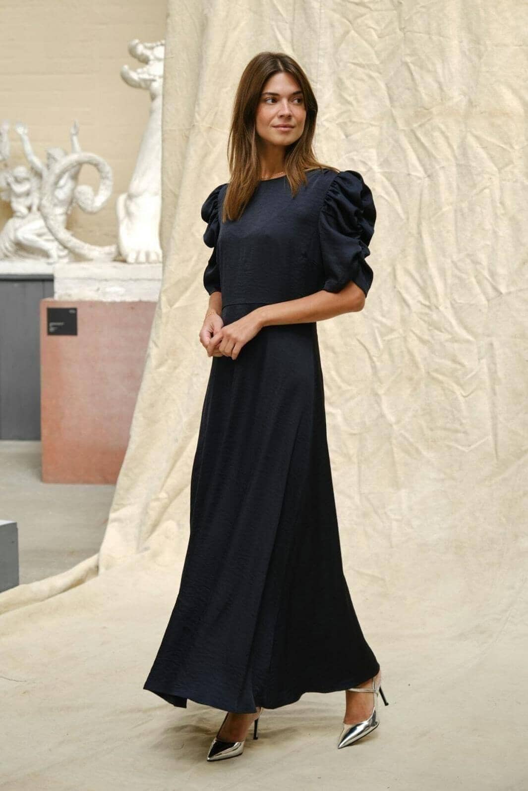 Neo Noir - Benuti Solid Dress 166584 - 141 - Navy Kjoler 