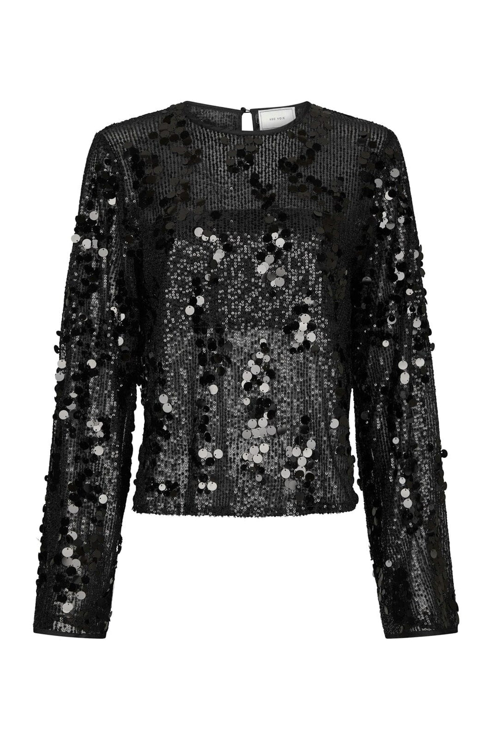 Neo Noir - Blake Sequins Blouse 167011 - 100 - Black