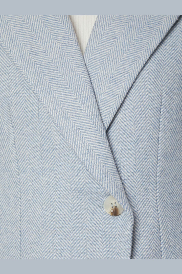 Neo Noir - Bowie Herringbone S Blazer 167664 - 145 - Light Blue