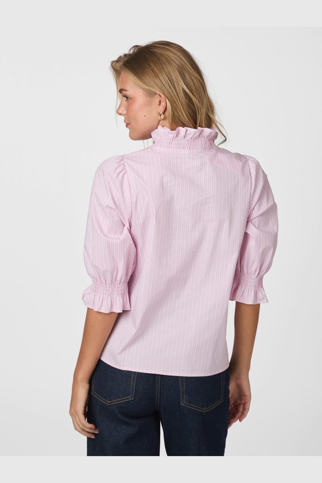 Neo Noir - Briony Twin Stripes Blouse 166511 - 754 - Light Pink