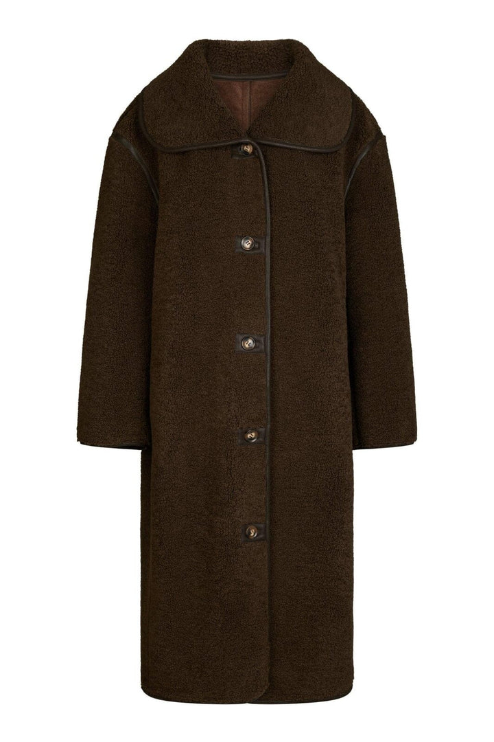 Neo Noir - Carmen Teddy Coat 164852 - 676 - Dark Brown