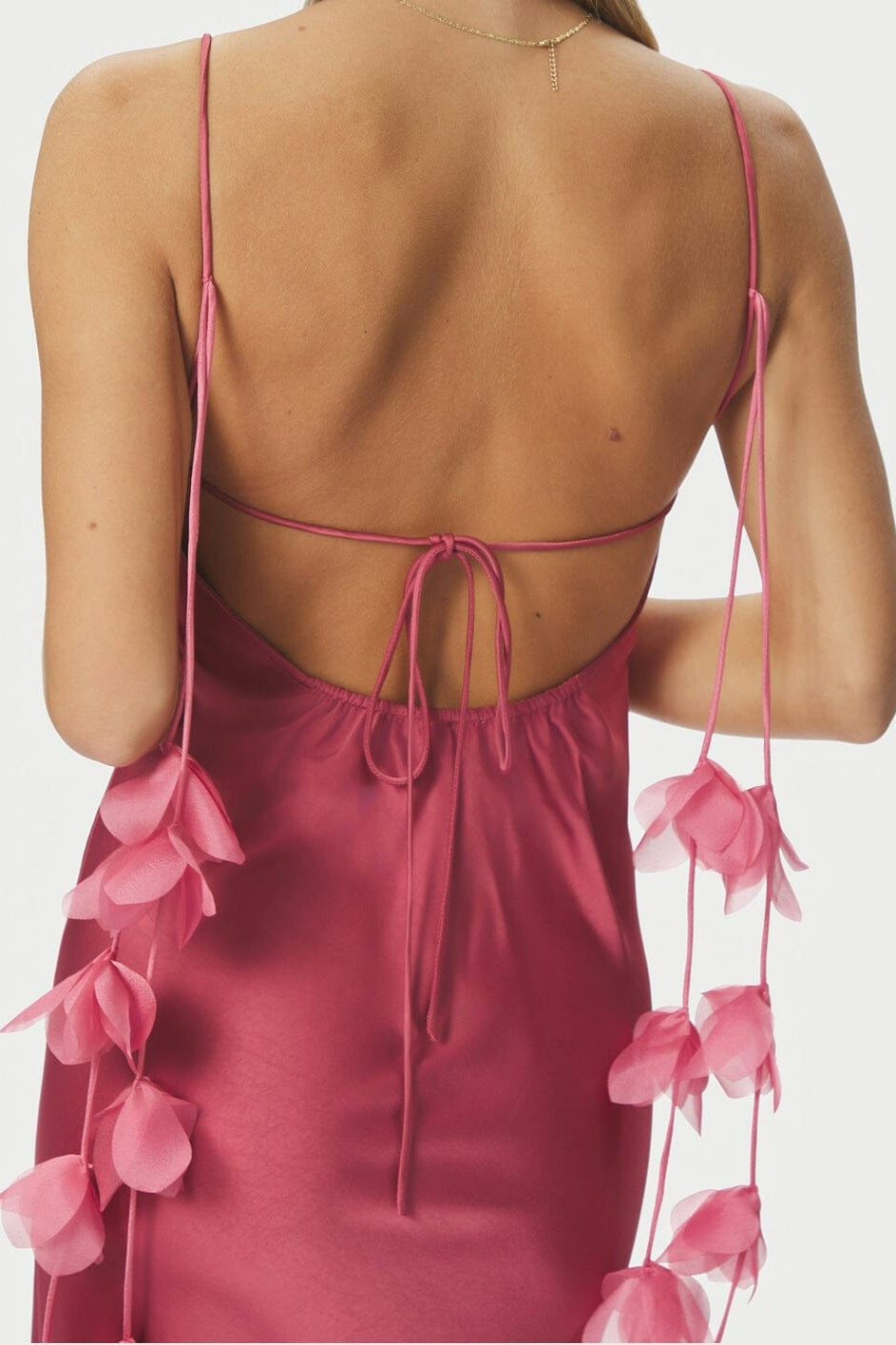 Neo Noir - Colly Heavy Sateen Dress 166978 - 430 - Cherry Pink