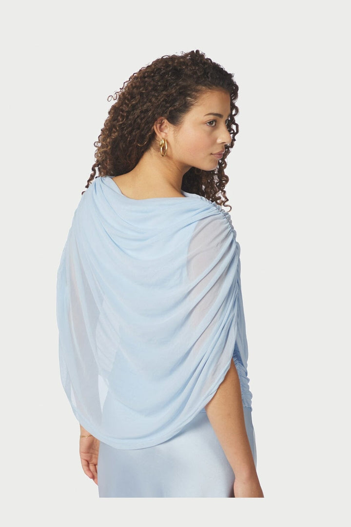 Neo Noir - Cottuna Drapy Mesh Top 167205 - 145 - Light Blue