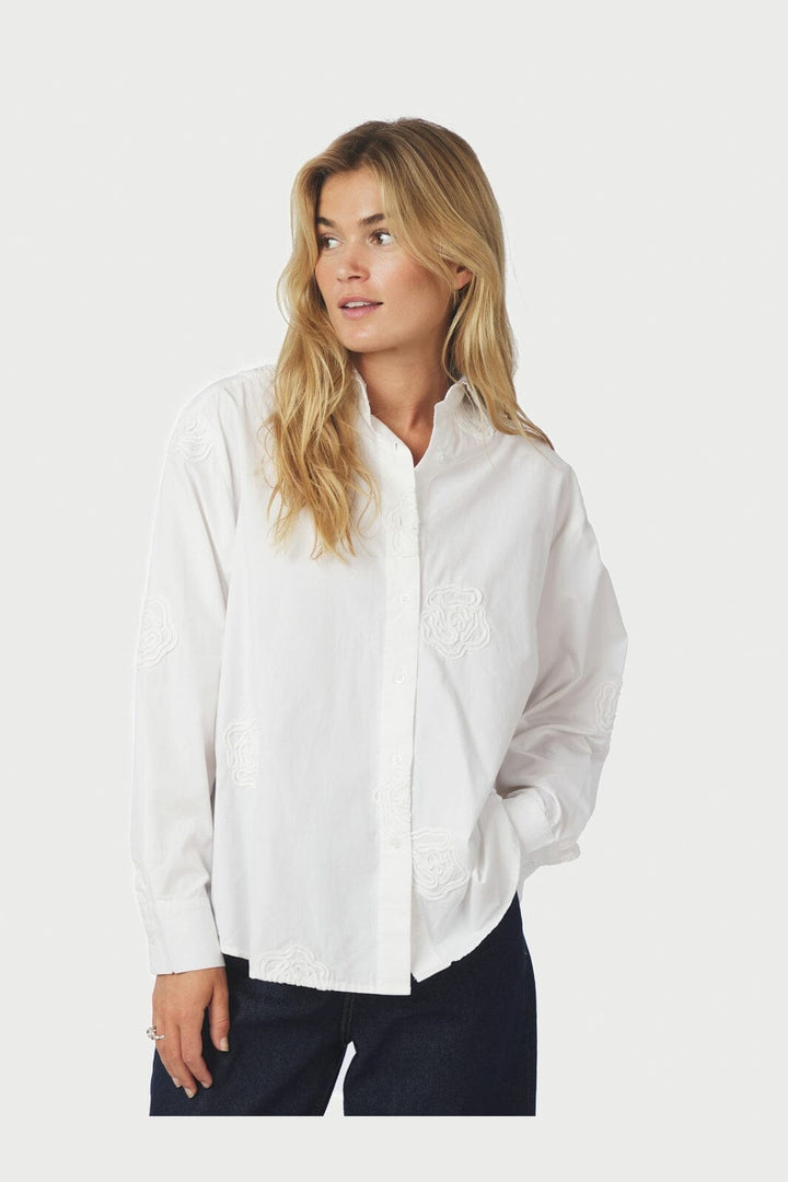 Neo Noir - Dalma Dori Emb Shirt 166746 - 120 - White