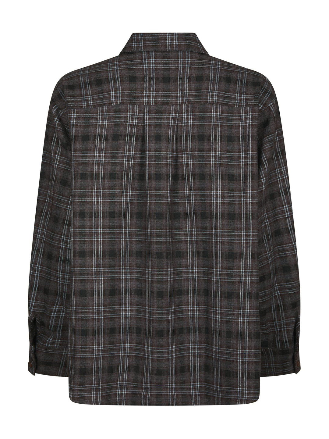 Neo Noir - Dalma Flannel Check Shirt 171678 - 189 - Warm Grey Skjorter 