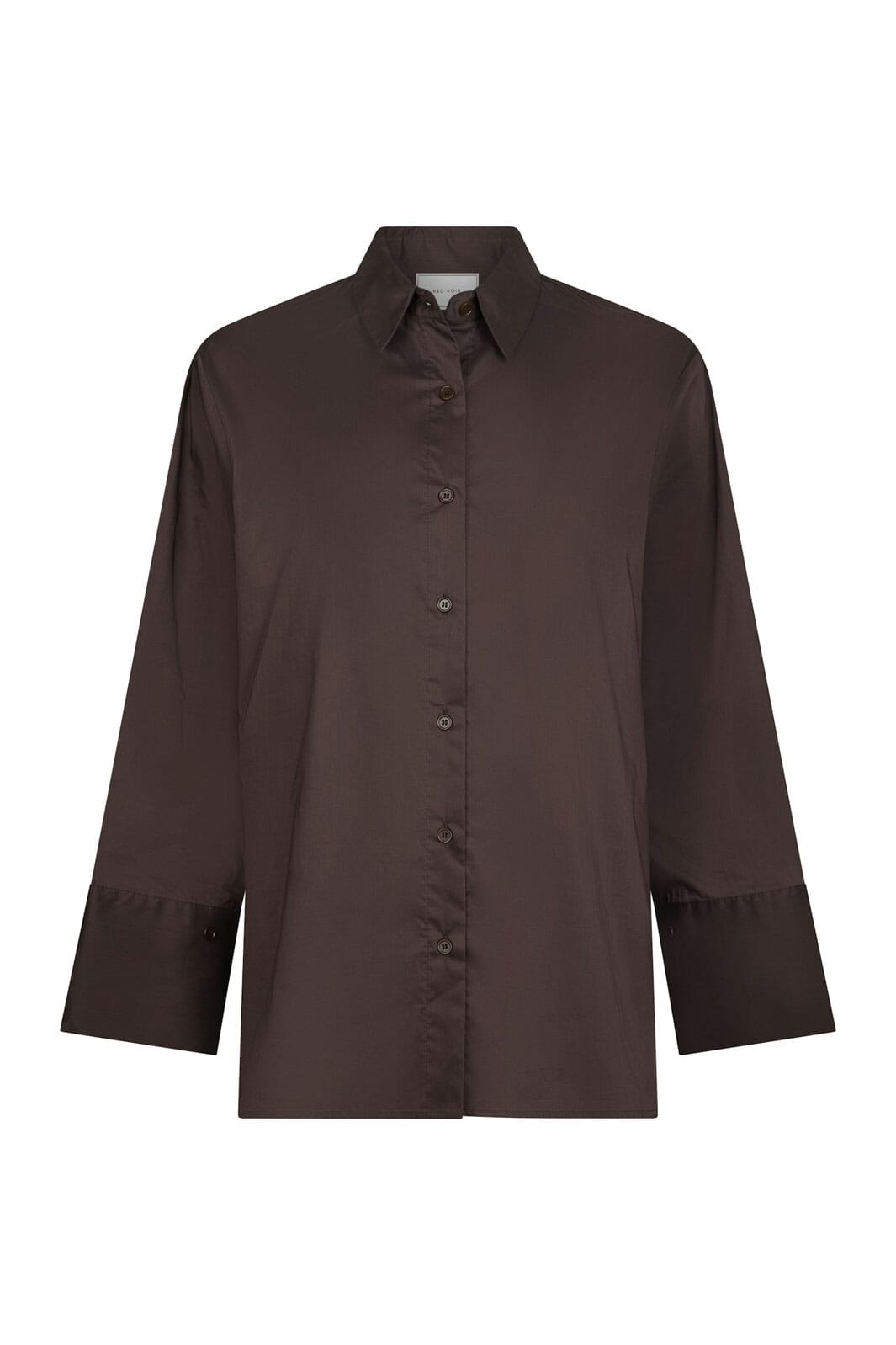Neo Noir - Dita Poplin Shirt 166159 - 584 - Chocolate Brown